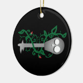 スケルトン鍵 セラミックオーナメント (左)