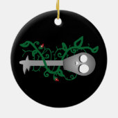 スケルトン鍵 セラミックオーナメント (裏面)