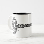 スケルトン鍵 ツートーンマグカップ (正面左)