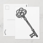 スケルトン鍵 ポストカード (正面/裏面)