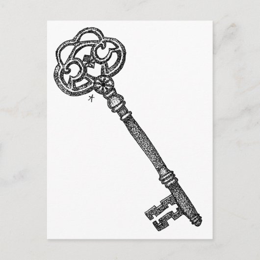 スケルトン鍵 ポストカード (正面)