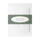 スケルトン離れアステカ金ゴールドカラー&警察青 招待状ベリーバンド (正面例)