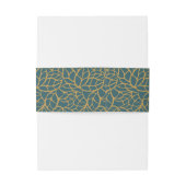 スケルトン離れアステカ金ゴールドカラー&警察青 招待状ベリーバンド (裏面例)