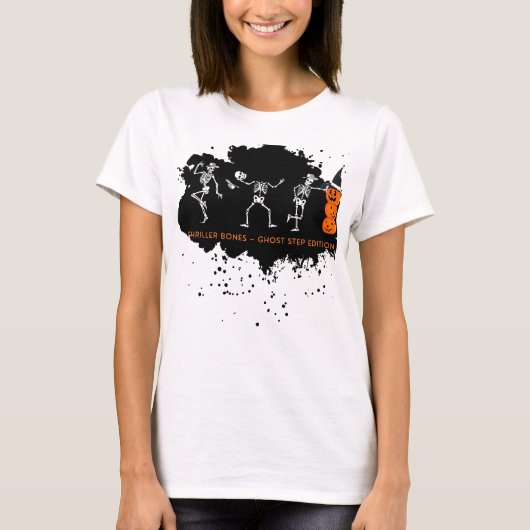 スケルトン面白グッズ | スプーキー ハロウィンTシャツ Tシャツ (正面)