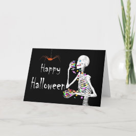 スケルトン食べズのハロウィーンキャンディ(スパイダー付き) カード