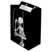 スケルトン食べズハロウィーンキャンディ ミディアムペーパーバッグ (裏面アングル)