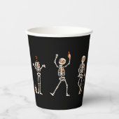 スケルトン飲アットハローウィンパーティ 紙コップ (正面)