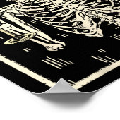 スケルトン飲用マルチニテールレトロハロウィーンコス ポスター (角)