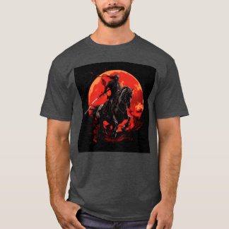 スケルトン馬人間のスケルトン馬剣F Tシャツ