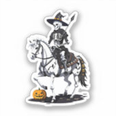 スケルトン馬騎士 - ハロウィンスケルトン シール (正面)