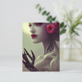 スケルトン骨の女性ポストカード ポストカード (スタンド正面)