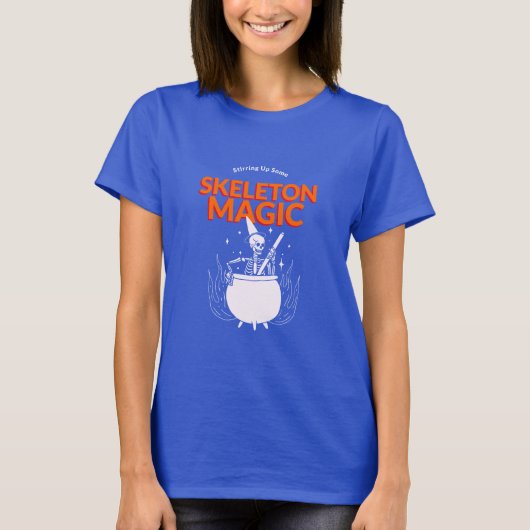 スケルトン魔法の攪拌 Tシャツ (正面)