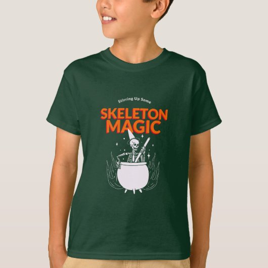 スケルトン魔法の攪拌 Tシャツ (正面)