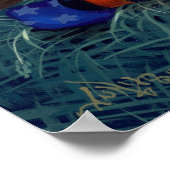 スケルトン魔法アートプリントハロウィンウィッチフェアリー ポスター (角)