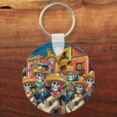 スケルトン鮮やかマリアチバンドディアデロスムエルトス キーホルダー (裏面)