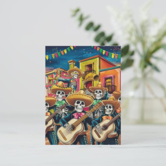 スケルトン鮮やかマリアチバンドディアデロスムエルトス シーズンポストカード (スタンド正面)