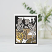 スケルトン2枚はがき ポストカード (スタンド正面)