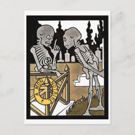 スケルトン2枚はがき ポストカード