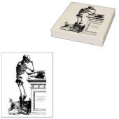 スケルトン・アット墓地スカル・ラバーアートスタンプ ラバースタンプ (押印)