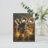 『スケルトン・アンド・グレーブ・ハロウィン』 ポストカード (スタンド正面)