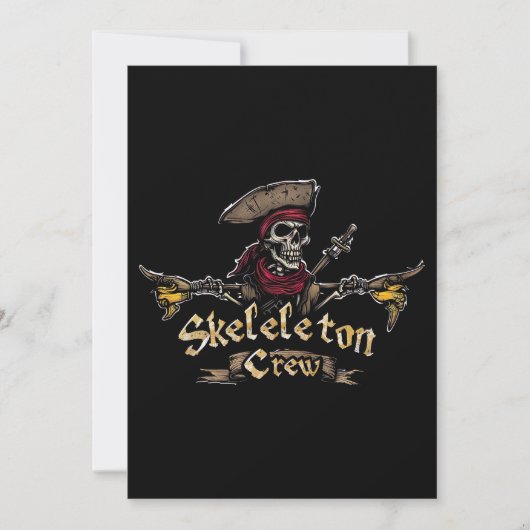 スケルトン・クルー 招待状 (正面)
