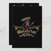 スケルトン・クルー 招待状 (正面/裏面)