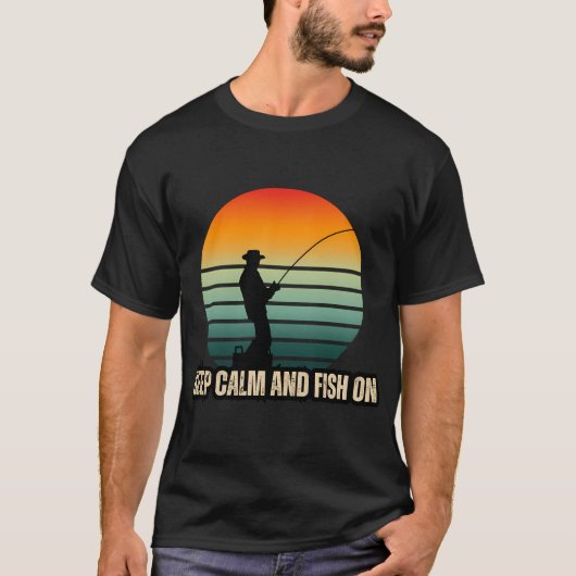 スケルトン+クルー+釣り Tシャツ (正面)