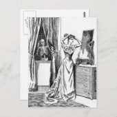 スケルトン・グール・モンスタビクトリアンー・ウーマン ポストカード (正面/裏面)