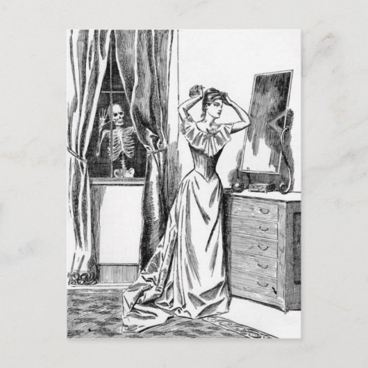 スケルトン・グール・モンスタビクトリアンー・ウーマン ポストカード (正面)