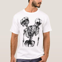 スケルトン ゴシック ダーク アート Tシャツ