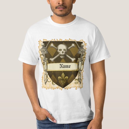 スケルトン シールド Tシャツ (正面)