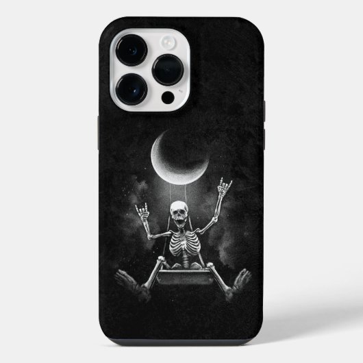 スケルトン・スウィング・ムーン iPhoneケース (裏面)