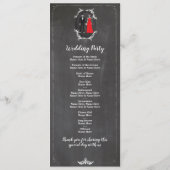 スケルトン スカル 結婚式 プログラム ハロウィン チョーク (裏面)