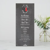 スケルトン スカル 結婚式 プログラム ハロウィン チョーク (スタンド正面)