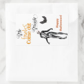 スケルトン·ゾンビ·フリーク·ハロウィーン 長方形シール (バッグ)