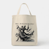 スケルトン トートバッグ (裏面)