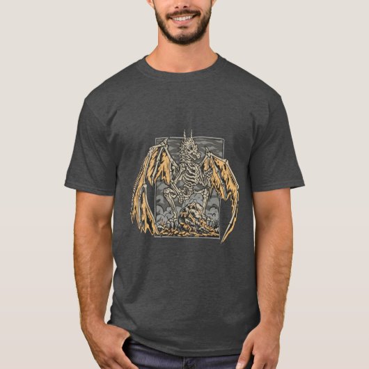 スケルトン・ドラゴン Tシャツ (正面)