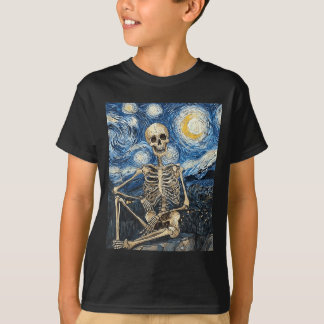 スケルトン ハロウィン コスチューム スタイル Tシャツ