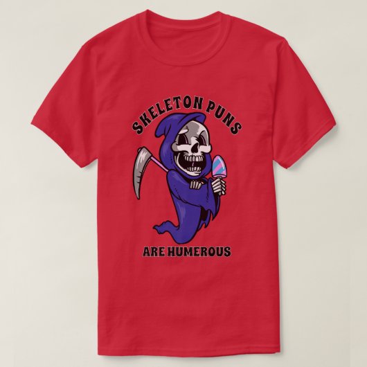 スケルトン・パンは危険なハロウィーン  Tシャツ (デザイン正面)