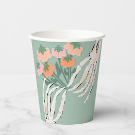 スケルトン パンプキン ブーケ ハロウィン 紙コップ