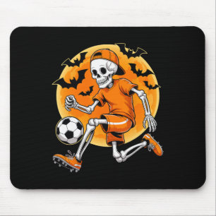 スケルトン フットボール メンズ ボーイズ キッズ ハロウィン サッカー C マウスパッド