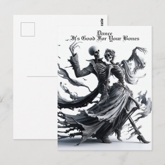 スケルトン ポストカード (正面/裏面)