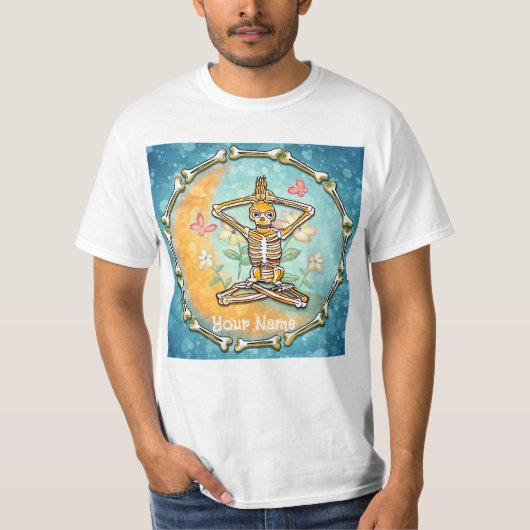 スケルトン ヨガ Tシャツ (正面)