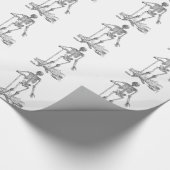 スケルトン ラッピングペーパー (角)