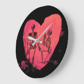 スケルトン・ラブ ラージ壁時計 (傾斜)