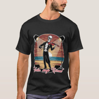 スケルトン・ヴァイオリンが永遠に歌う Tシャツ