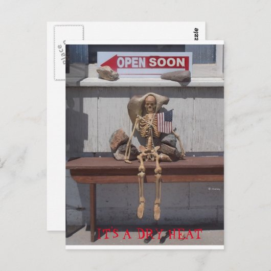 スケルトン - 乾燥した暑さ ポストカード (正面/裏面)