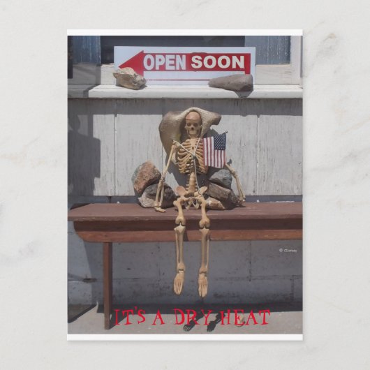 スケルトン - 乾燥した暑さ ポストカード (正面)