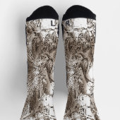 「スケルトン(抽象芸術)」クルー用ソックス ソックス (上部)