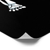 スケルトンBASSOONバンドプレーヤーバソニスト ポスター (角)